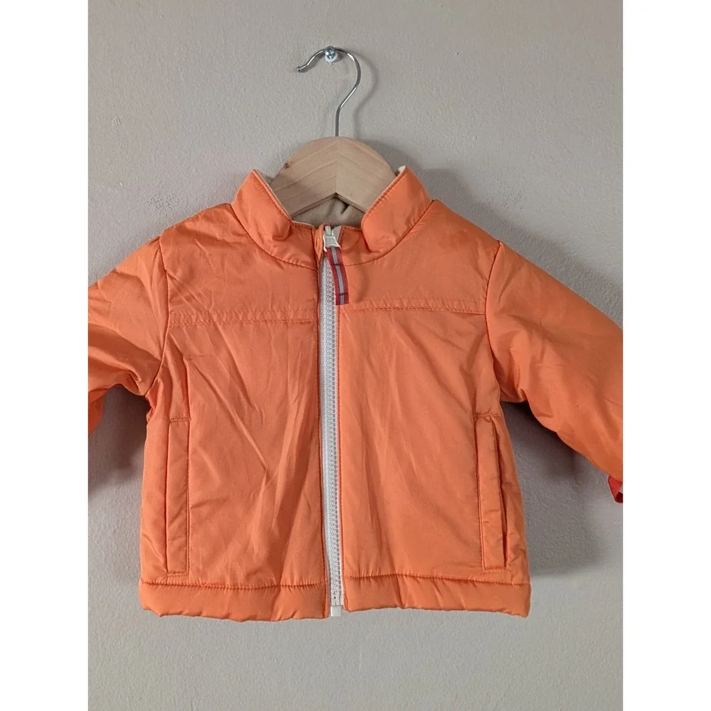 Cat & Jack‎ Toddler 3-in-1 Puffer Jacket Set Orange Woodland Animals Child 12m